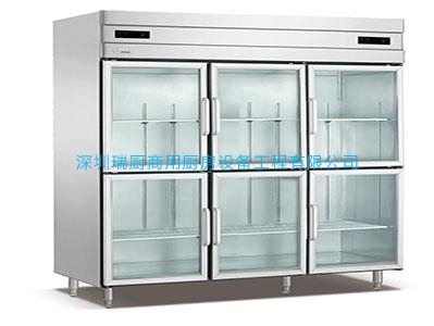 六玻璃門高身雪柜